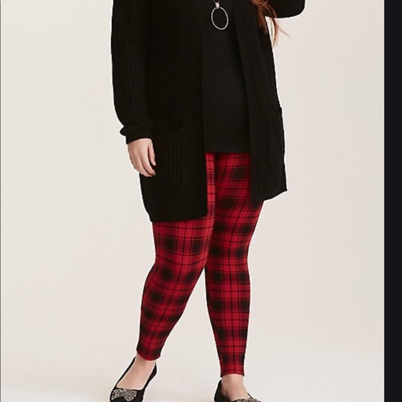 torrid Pants - Torrid 2X plaid print full length leggings